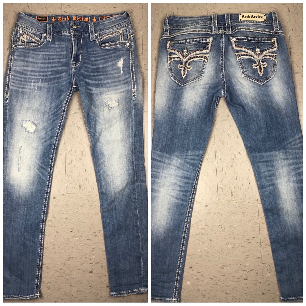 Rock Revival “Stephanie” Skinny Jeans 32  Women’s